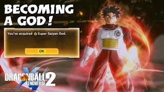 How to Unlock Super Saiyan God SSG  Dragon Ball Xenoverse 2  DLC 13 [upl. by Ahtel]