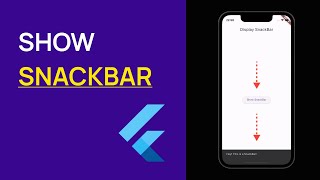 Flutter Display SnackBar with ScaffoldMessenger Step by step [upl. by Kimmel]