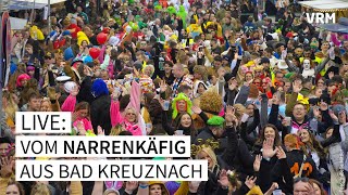 Live zum Kreuznacher Narrenkäfig an Altweiber 2024 [upl. by Oraneg]