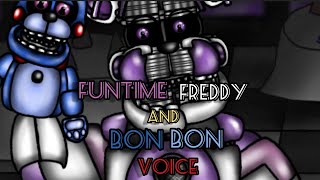 Dc2Fnaf Funtime Freddy and Bon Bon voice lines [upl. by Martinelli997]