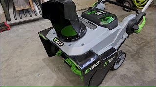 EGO 56V 21quot Snow Blower SNT2112 Review [upl. by Alleira667]