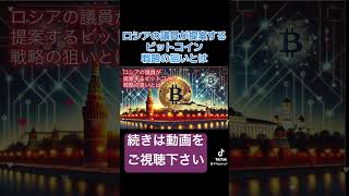 ロシアの議員が提案するビットコイン戦略の狙いとは [upl. by Burger233]