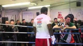 EDDIE CHAMBERS amp PETER FURY AGGRESSIVE PAD WORKOUT FOOTAGE  BAD BLOOD [upl. by Ryhpez763]