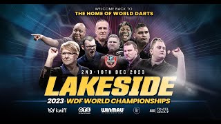 WDF World Darts Championship Live Session 9 [upl. by Olympie]