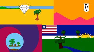 The Liberian County Flags Animated [upl. by Ellatnahc]