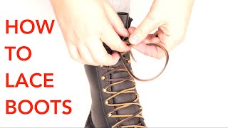 How to Lace Boots [upl. by Perkoff]