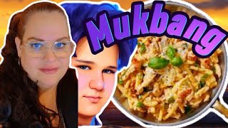 Mukbang  kyckling rosépeppar med pasta [upl. by Renato]