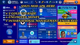 SM 25 mod apk v103 unlimited money  premium  full facility  national team unlocked [upl. by Nytsrik]