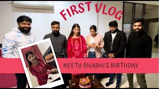 My first Vlog Neetu Bhabhi ko diya Bday Surprise😍 [upl. by Mackoff]