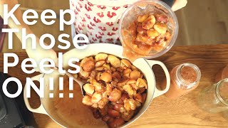 Easy NO PEEL NO SUGAR ADDED Applesauce for a crockpot or Instant Pot [upl. by Nrol]