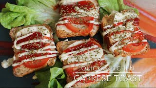 How to make a Caprese Salad Recipe  Tomato and mozzarella salad  fireless cooking  caprese Toast [upl. by Ayatnwahs508]