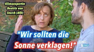 Klimaexpertin Beatrix von Storch AfD will die Sonne verklagen [upl. by Donaghue]