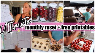 NEW ULTIMATE MONTHLY RESET COOK CLEAN PLAN  ORGANIZE TIFFANI BEASTON HOMEMAKING FREE PRINTABLES [upl. by Averyl]