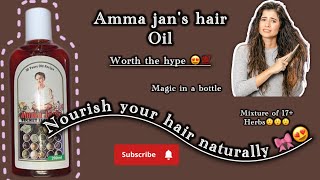 My favourite hair oil ✨  Amma jans hair oil Haircare 🎀✨ [upl. by Crista]