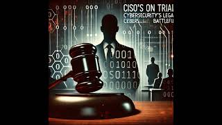 CISOs on Trial Cybersecuritys Legal Battlefield [upl. by Syramad148]