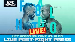 UFC Vegas 44 Press Conference Rob Font vs Jose Aldo [upl. by Fishbein]