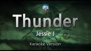 Jessie JThunder Karaoke Version [upl. by Ynnavoj]