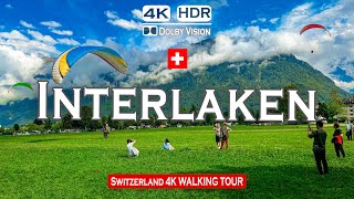 Interlaken  Switzerland Walking Tour in 4K 60fps HDR [upl. by Onej]