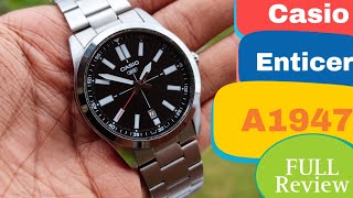 CASIO ENTICER A1947 FULL REVIEW  Good watch but not worth it  casio watch casioedificewatches [upl. by Hornstein]