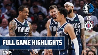 Dallas Mavericks Team Highlights vs LA Clippers  5124 [upl. by Nikkie]