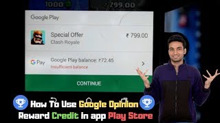 How To Use Google Opinion Rewards Credit in app Play Store [upl. by Locke360]