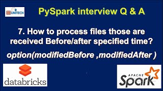 Pyspark Advanced interview questions part 1 Databricks PysparkInterviewQuestions DeltaLake [upl. by Alaaj957]