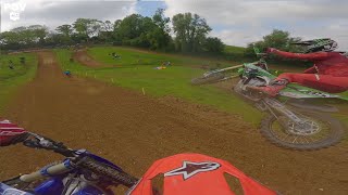 Mathéo MIOT vs Cédric SOUBEYRAS  MOTOCROSS CASSEL 2024  BAGARRE amp BLOCKPASS 😱 [upl. by Yecrad826]