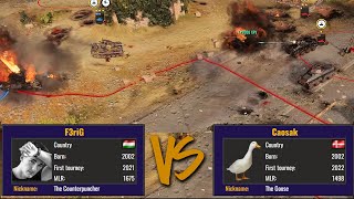 CoH3 ML 2023 semiFINAL F3riG vs Caosak epic Bo5 series ends in utter INSANITY [upl. by Hsaka]