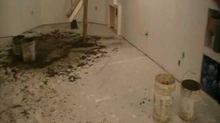 How to Level a Floor Using Dry Pack Concrete 2 of 9 [upl. by Berrie]