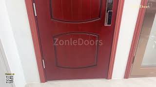 ZonleDoors Turkish Style Steel Fire Door Samples Shot With Smart Lock [upl. by Nnylhtak]