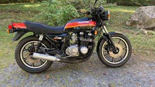 1984 Kawasaki KZ750 L4 Restoration And First Start  Drive by [upl. by Sokem519]