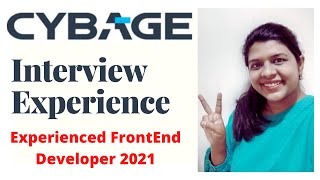 Cybage Interview Experience 2021 FrontEnd React Developer Interview  Technical amp HR Questions [upl. by Rebba]