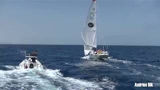 Mark Slats is gespot tijdens de Golden Globe Race 2018 [upl. by Ahseid601]