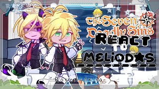 The Seven Deadly Sins React to Meliodas  12  🇧🇷 🇺🇸 🇪🇦  MeliZabeth  Zeldris ▸ Rαkellyαkirα [upl. by Mencher]