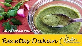 Salsas Dukan fase Ataque Mojo Picón y Mojo de Cilantro  Dukan Diet Cilantro Sauce [upl. by Merras]