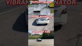 Nissan Maxima 35L V6 Muffler Delete Vs Vibrant Resonator Vs Straight Pipe [upl. by Henden]