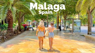 Malaga Spain 🇪🇸 July 2023 4KHDR Walking Tour ▶188min [upl. by Forrer]