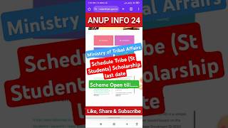 st scholarship online application 2024 last date scheduletribes nspscholarship nsplastdate [upl. by Halyak]