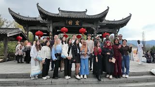 GLOBALink  Intl students impressed by ancient village in Chinas Anhui [upl. by Anyel]