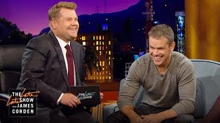 Boston Accent Lesson w Matt Damon [upl. by Mahgem]