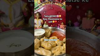 Tasty MOMO Easy Mayonnaise ke sath shortsvideo laddugopal radheradhe krishnastatus bhog [upl. by Merriman]