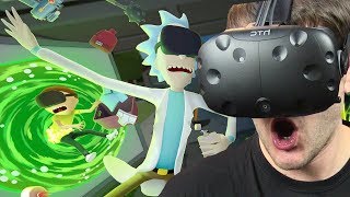 POZNAŁEM RICKA I MORTIEGO  Rick and Morty Virtual Rickality HTC VIVE VR [upl. by Duff]