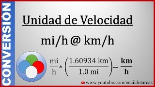 Convertir de millas por horas a kilómetros por horas mih a kmh mph a kmh [upl. by Aneelad142]