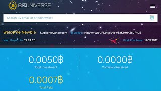 BitUniverseio SCAM  Day 4  1st Auto Withdraw [upl. by Oyam]