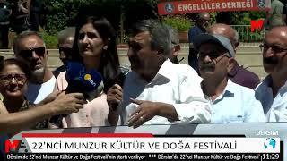 22NCİ MUNZUR KÜLTÜR VE DOĞA FESTİVALİ BAŞLIYOR [upl. by Egiap]