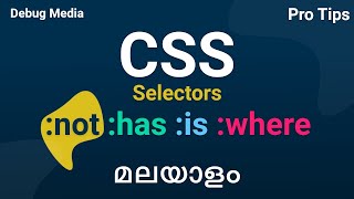 CSS Selectors Combinators Logical Properties  Css malayalam  web development tutorial [upl. by Madelon]