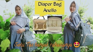 Review Diaper Bag Anello  Tas perlengkapan bayi untuk traveling [upl. by Nnyled]