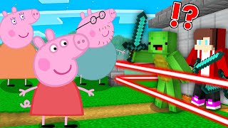 PEPPA PIG vs Security House in Minecraft Challenge Maizen JJ and Mikey [upl. by Aisul]