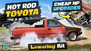 1992 Toyota Pick Up Engine Upgrades Lowering BURNOUTS more [upl. by Marcell]