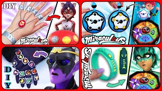 DIY Tutorial NEW Miraculouses Ladybug COMPILATION  Make TIGER  SNAKE  RABBIT and MONARCH RINGS [upl. by Ylam]